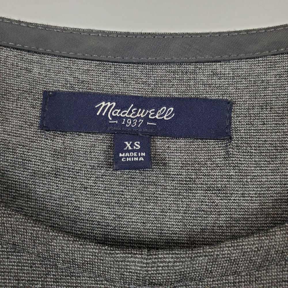 Madewell dress, gray with cap sleeves XS - Picture 4 of 6